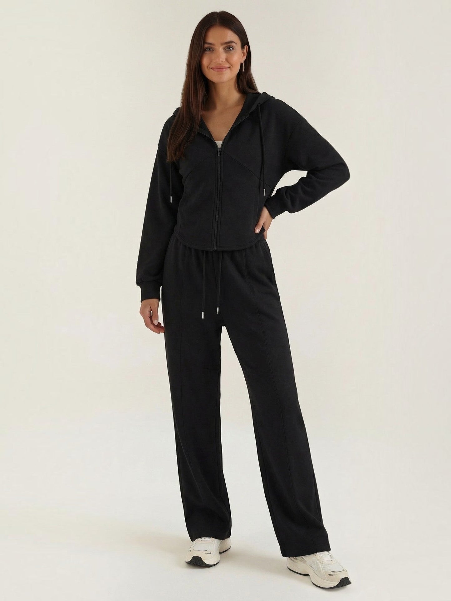 Yolanda Hoodie & Wide-Leg Pants Set