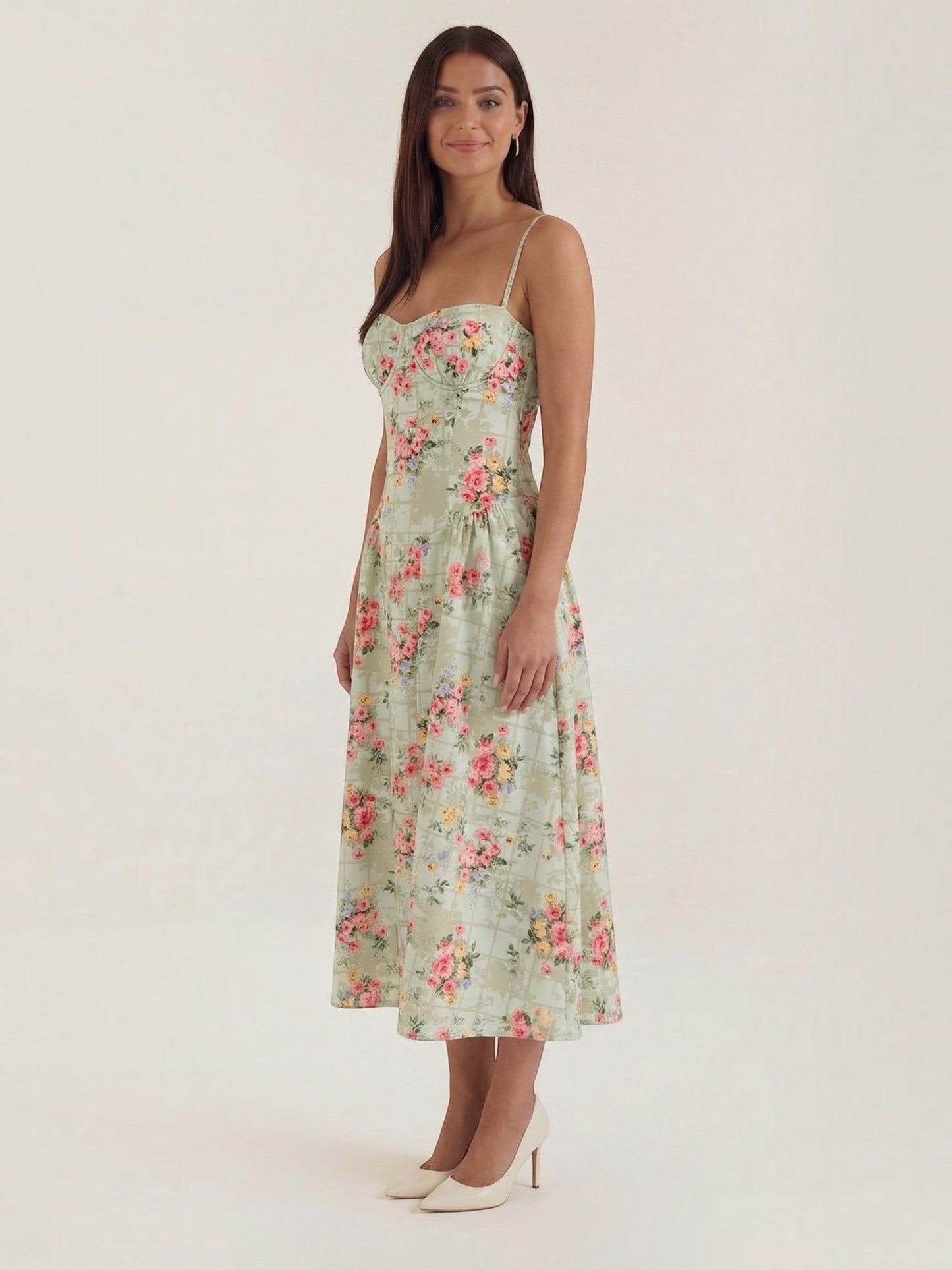 Odette Corset Midi Dress