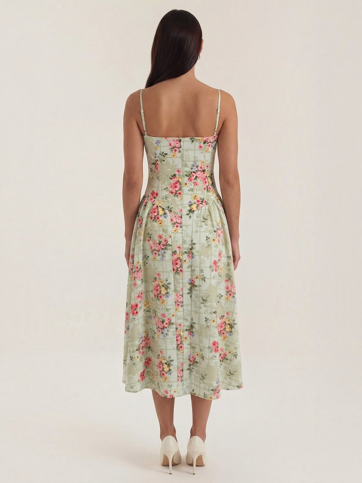 Odette Corset Midi Dress