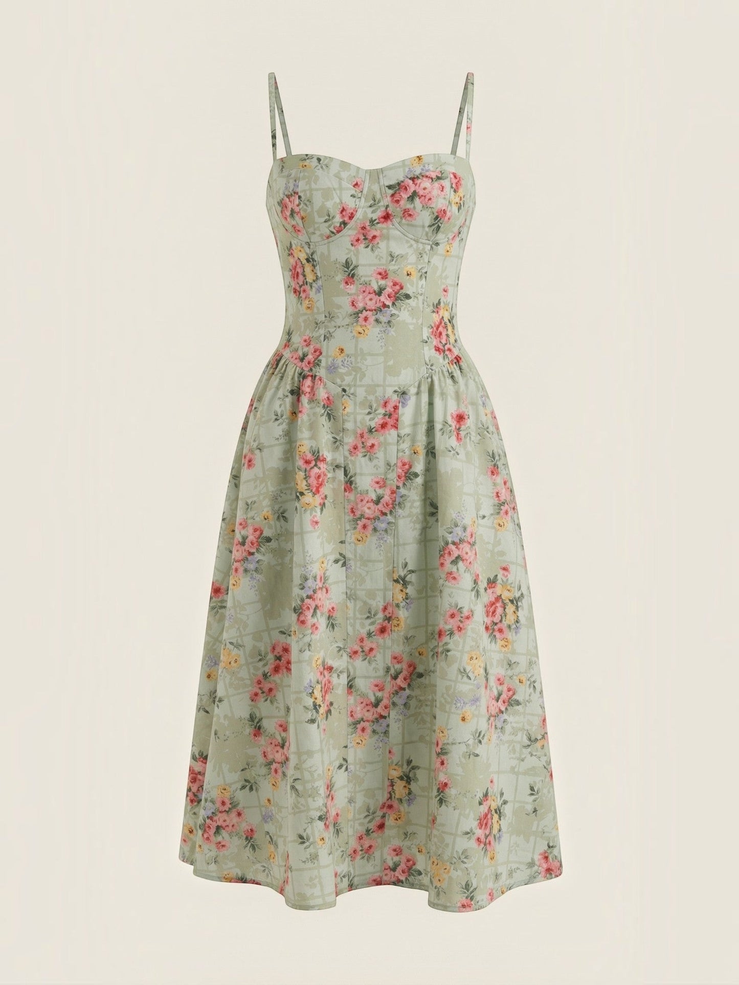 Odette Corset Midi Dress
