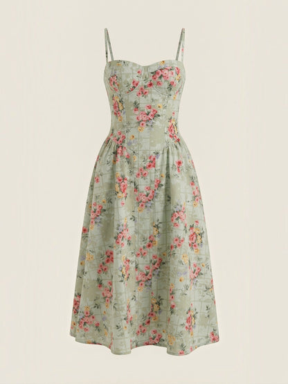 Odette Corset Midi Dress