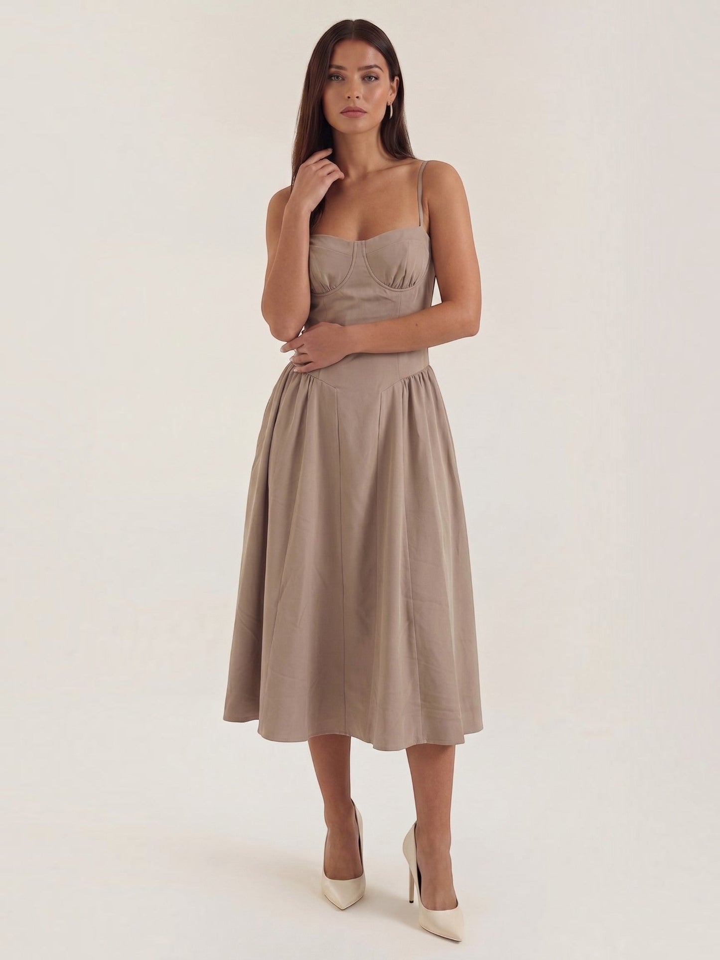 Odette Corset Midi Dress