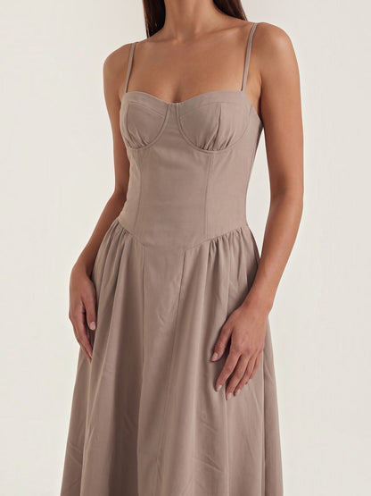 Odette Corset Midi Dress