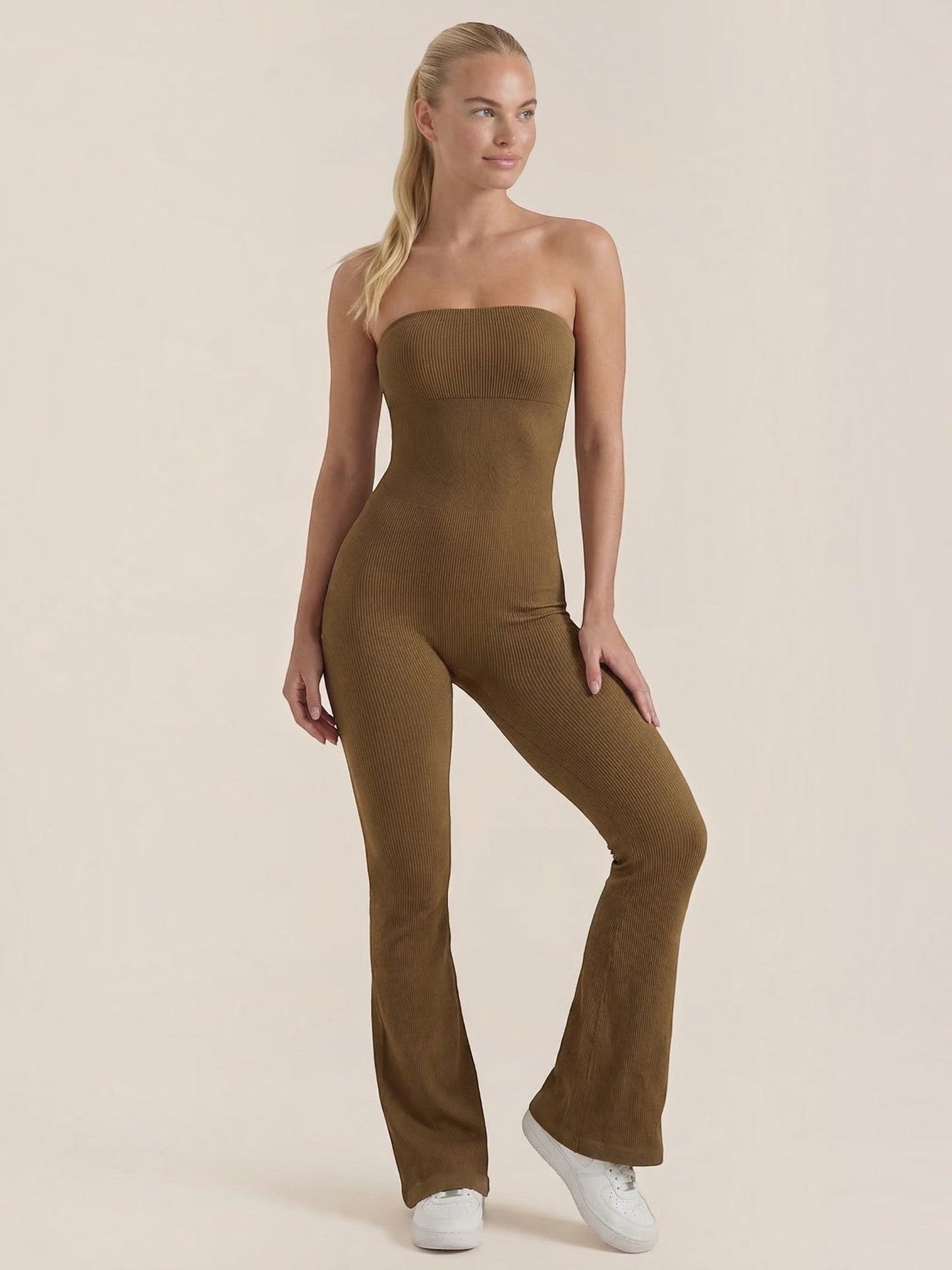 Selma Ribbed Knit Jumpsuit