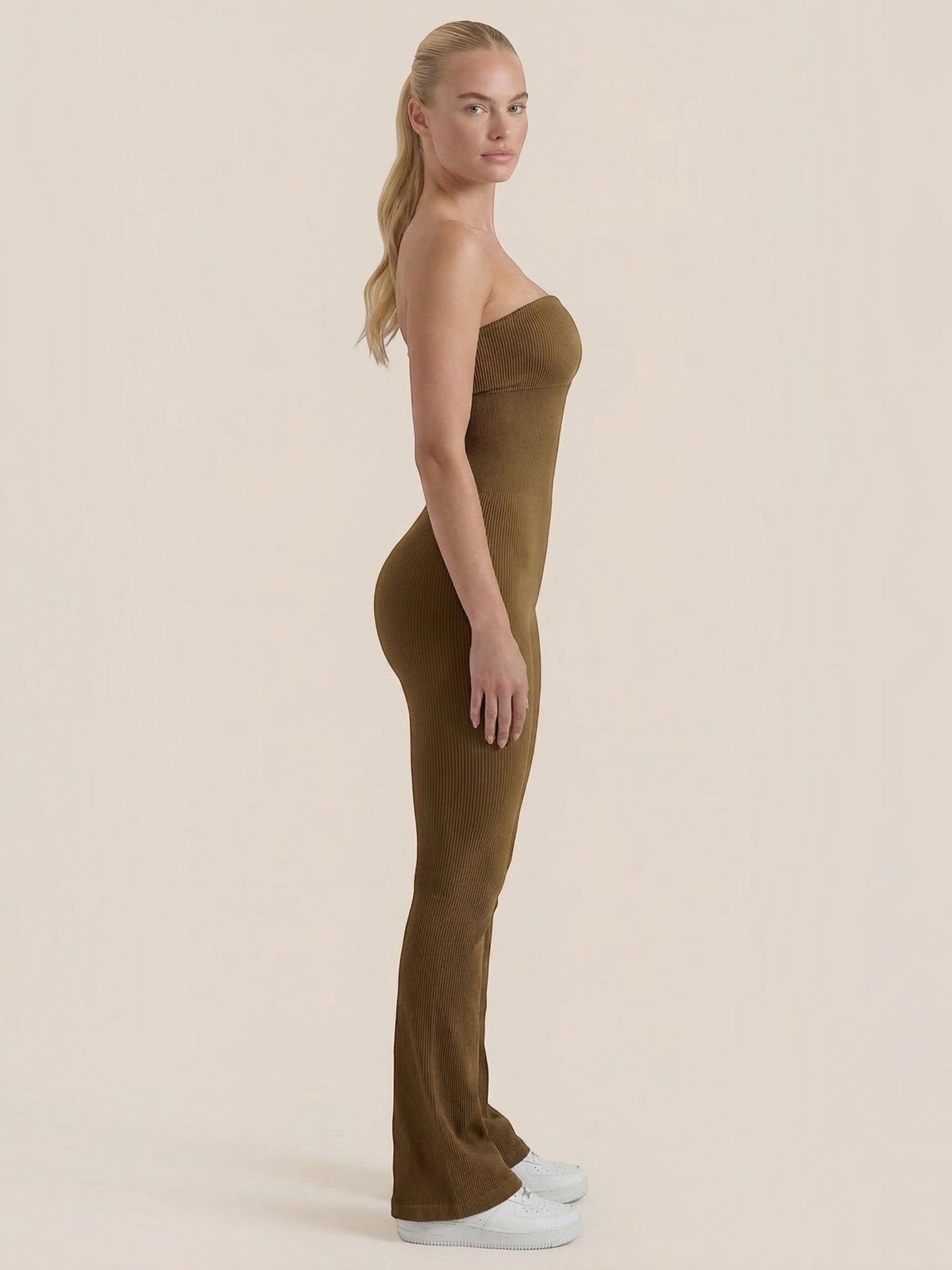 Selma Ribbed Knit Jumpsuit