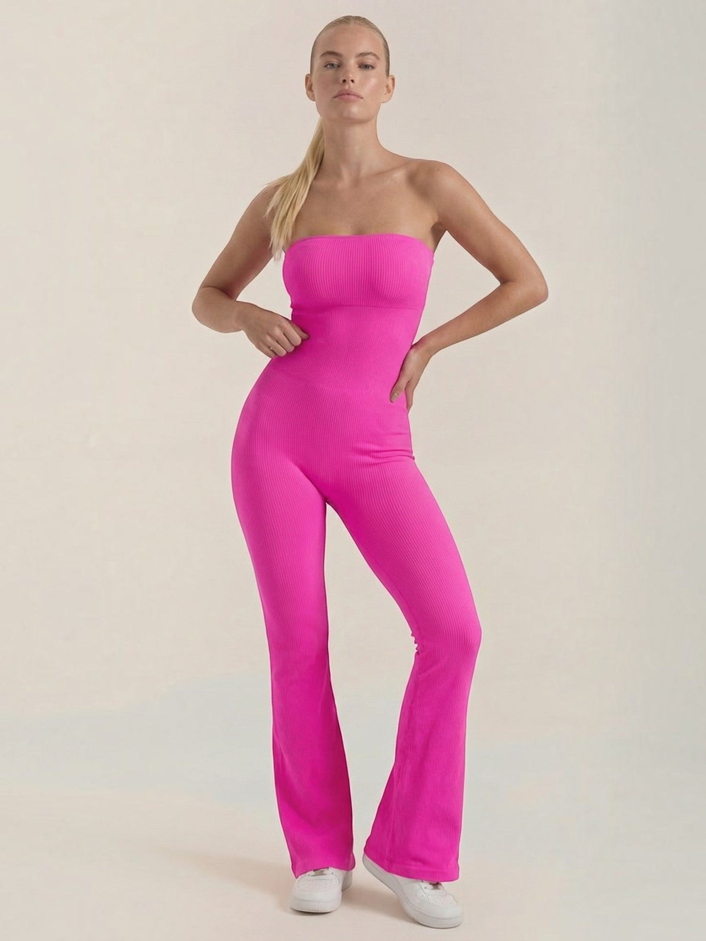 Selma Ribbed Knit Jumpsuit