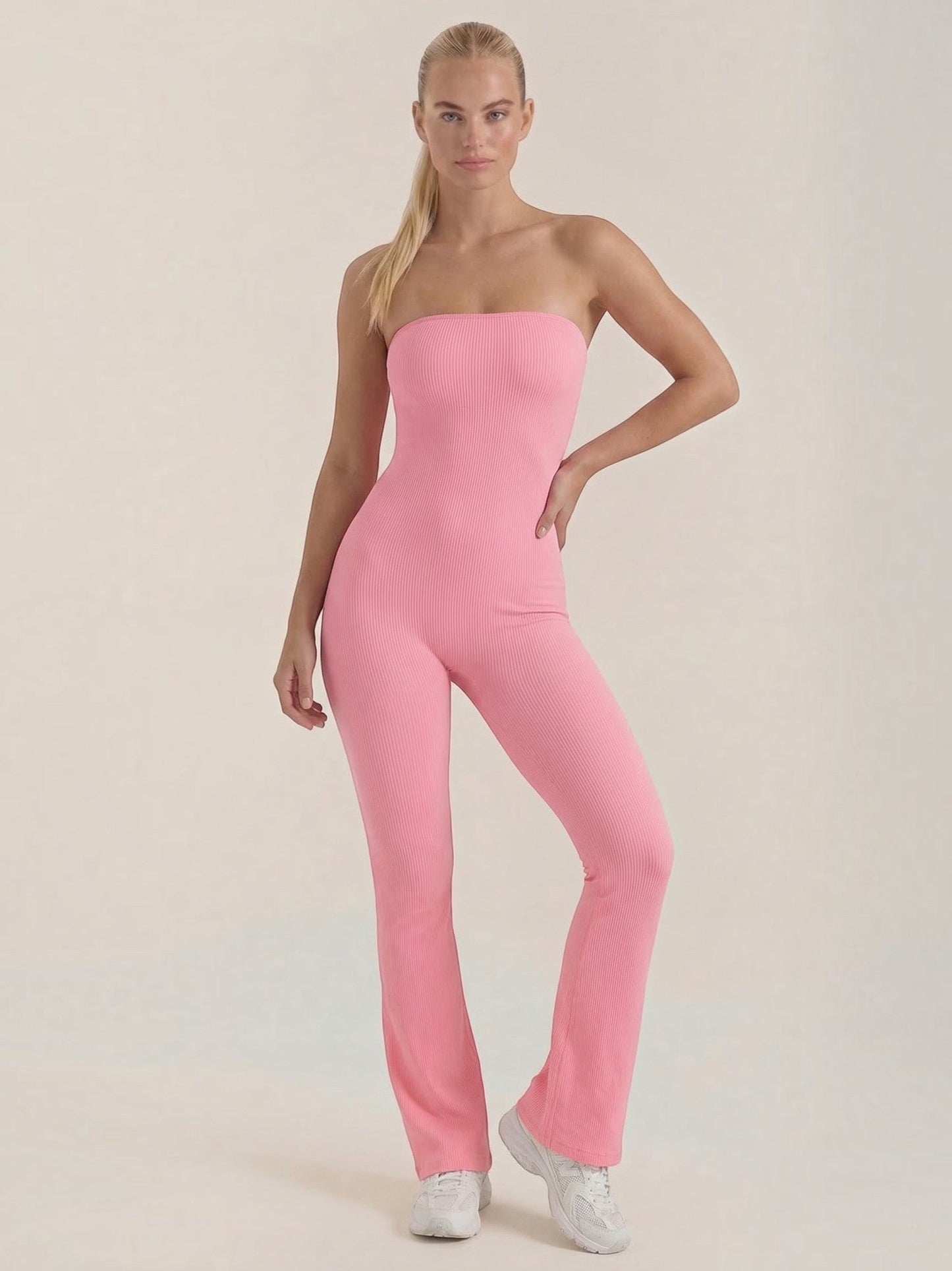 Selma Ribbed Knit Jumpsuit